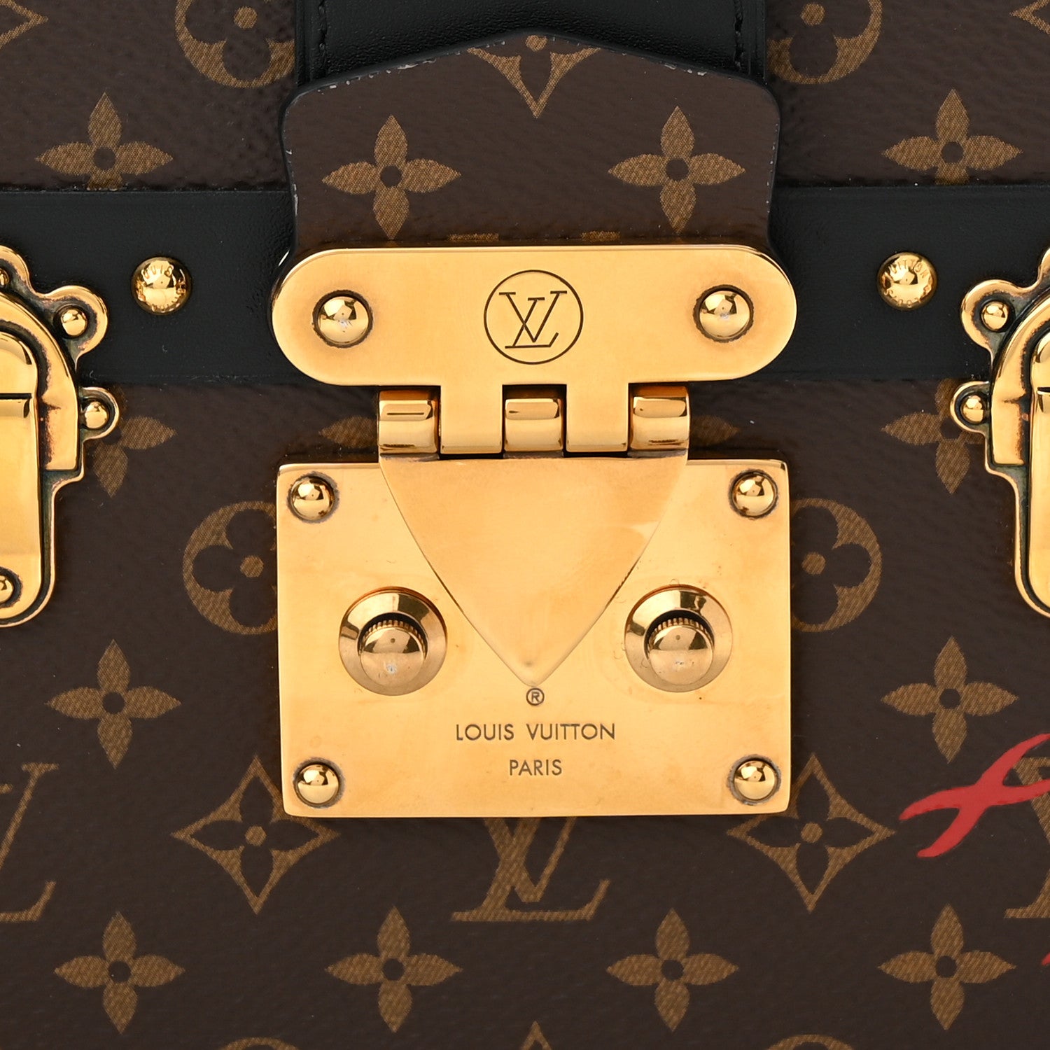 Louis Vuitton Monogram Petite Malle Black 8 of 10