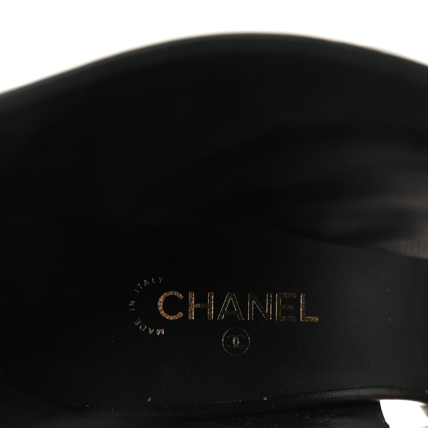 Chanel Lambskin Patent Calfskin Short Ankle Boots 39 Black White 8 of 8