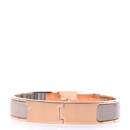 Hermes Enamel Narrow Clic Cadenas Bracelet PM Marron Glace 3 of 6