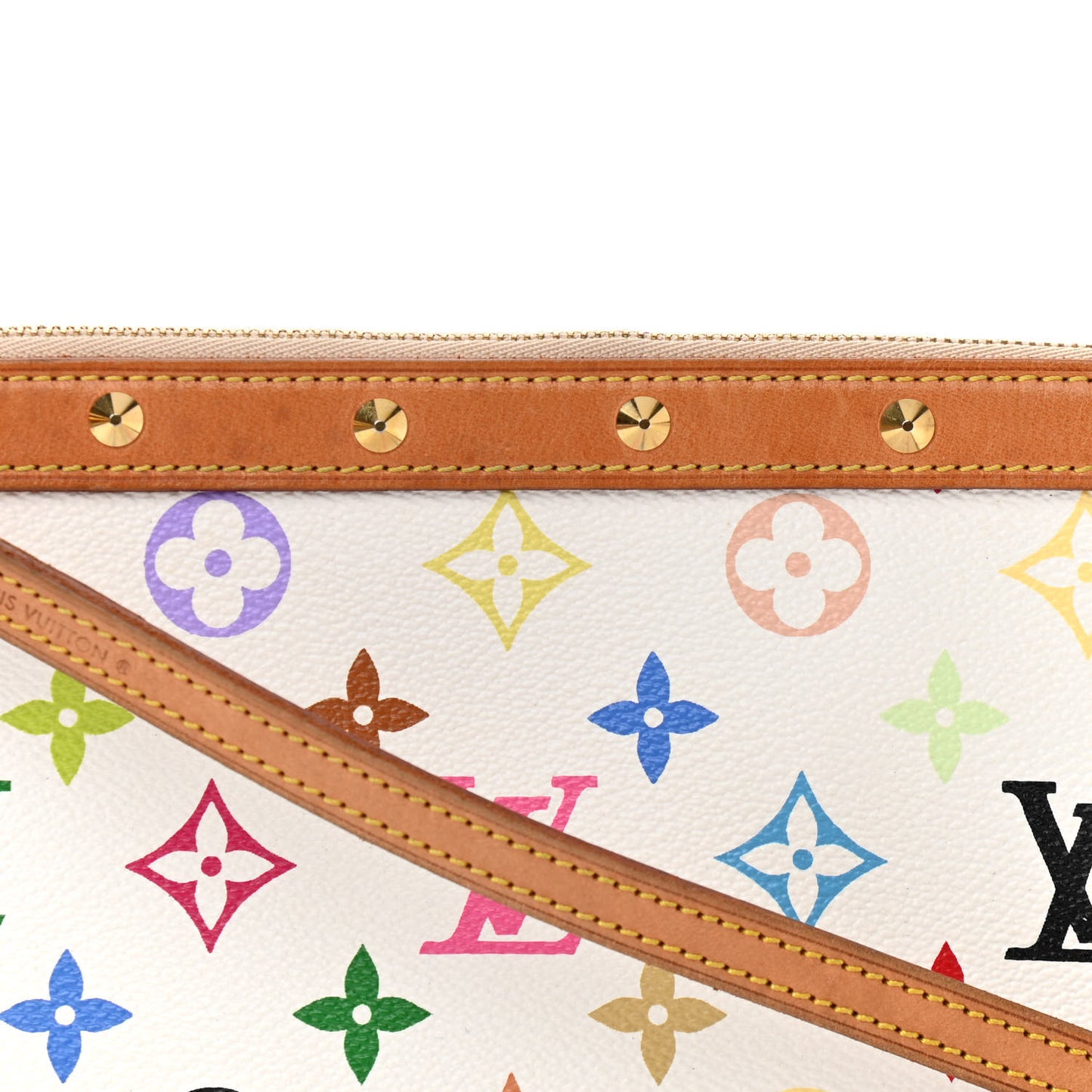 Monogram Multicolor Pochette Accessories White Long Strap