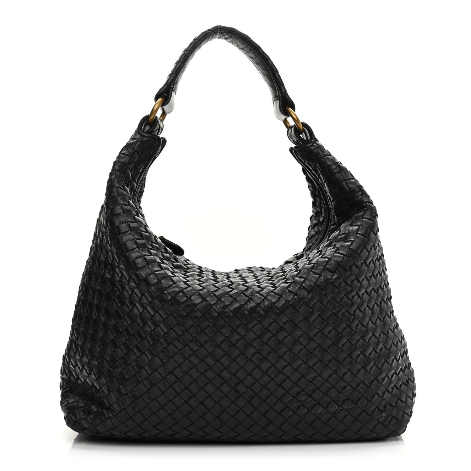 Bottega Veneta Nappa Intrecciato Pyramid Hobo Black 1 of 11