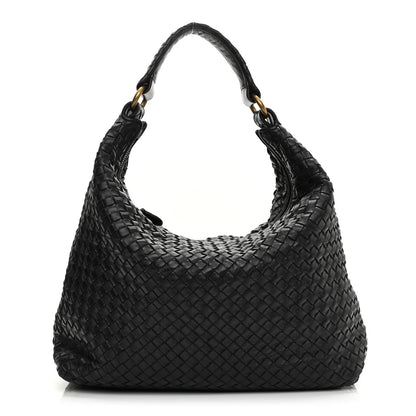 Bottega Veneta Nappa Intrecciato Pyramid Hobo Black 1 of 11