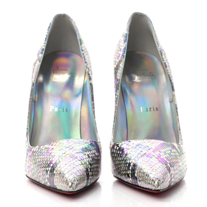Christian Louboutin Iridescent Snakeskin So Kate 120 Pumps 39 Roccia 2 of 7
