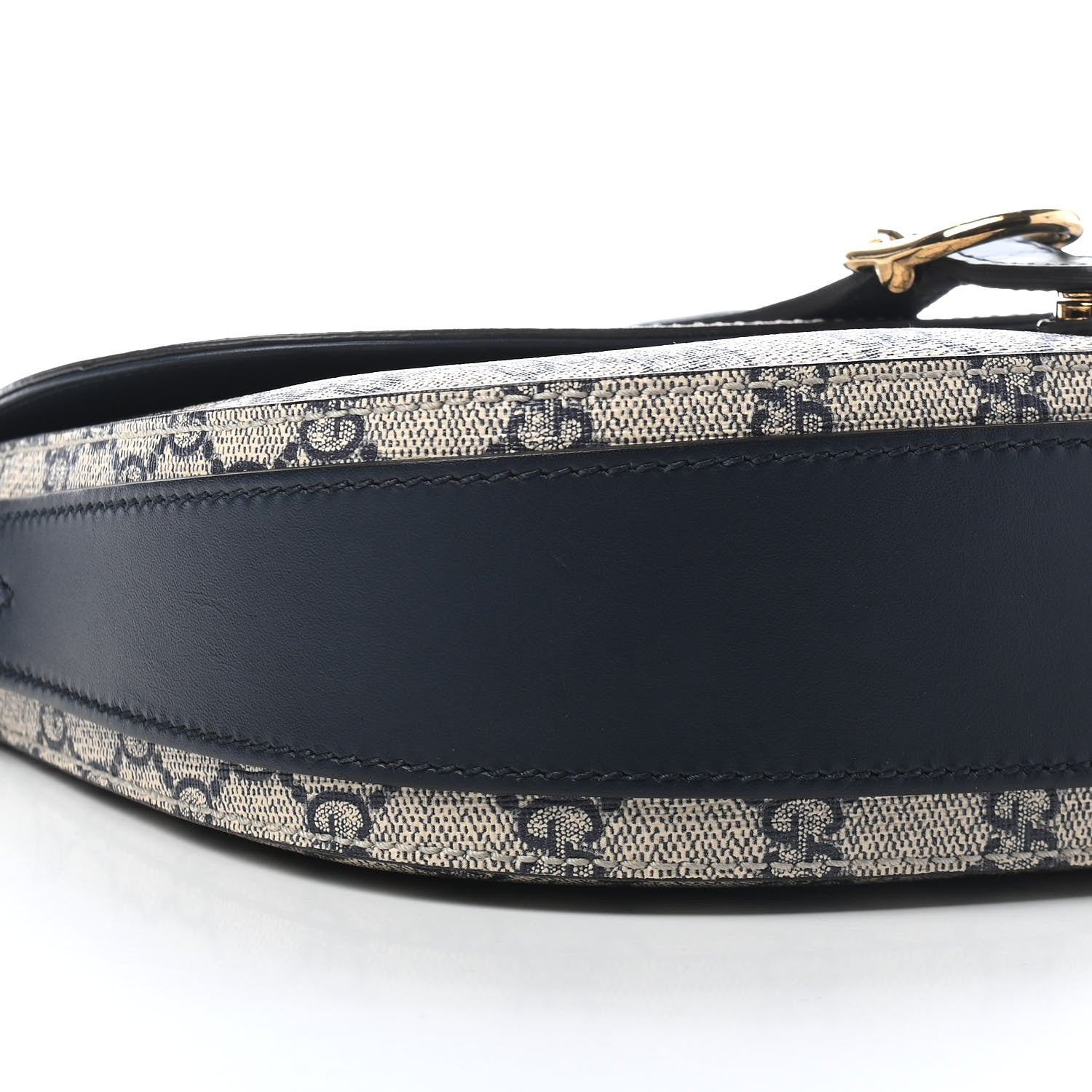 Gucci GG Supreme Monogram Small Messenger Shoulder Bag Beige Blue Navy 8 of 9