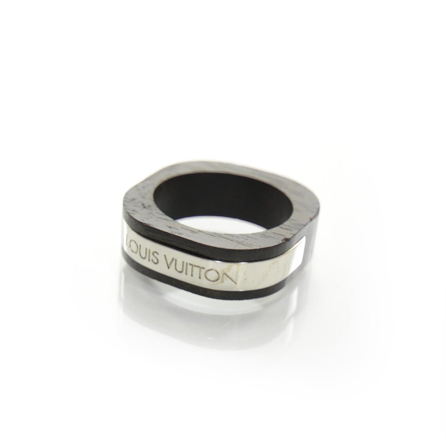 Mens Tiger Wood Bois et Metal Ring 9