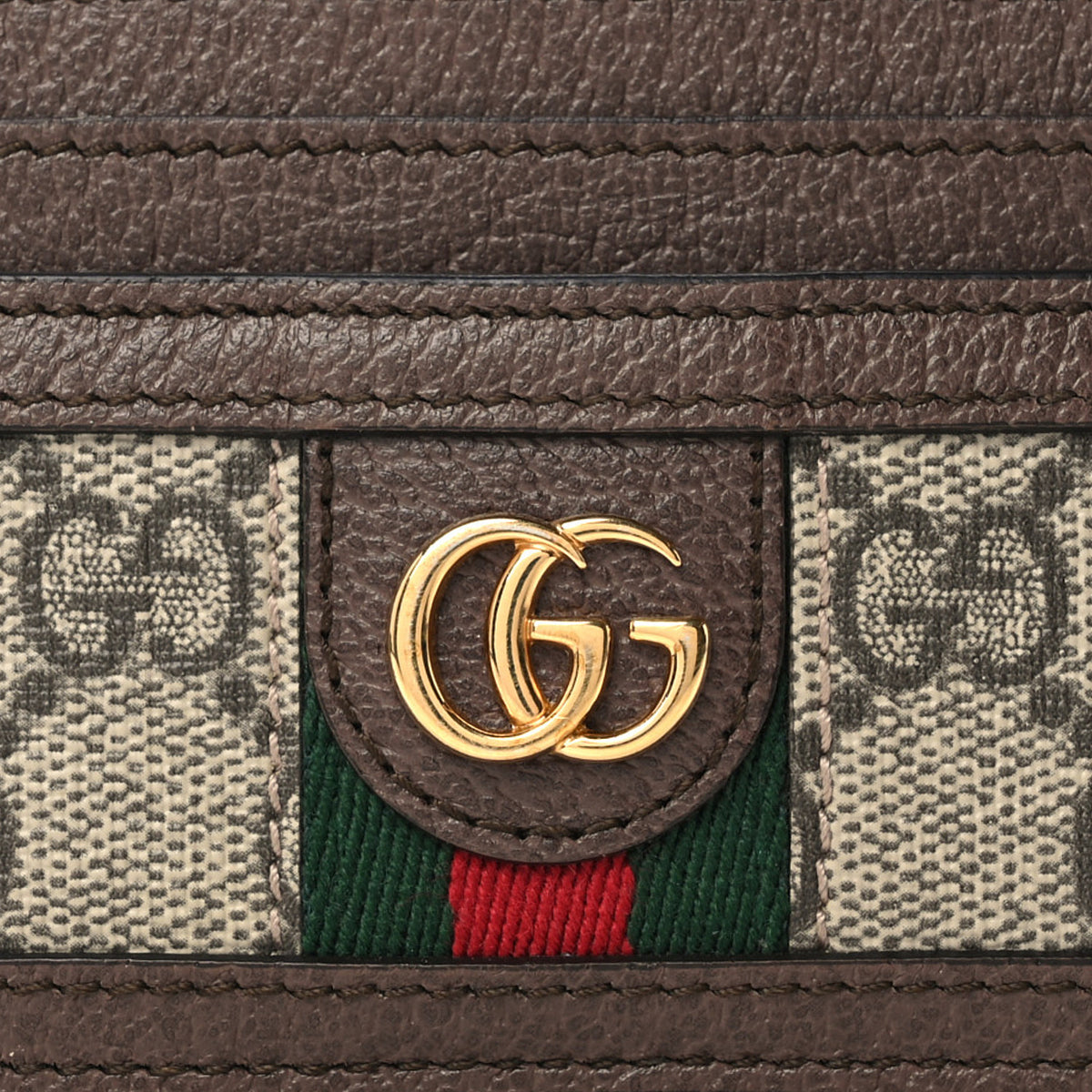 Gucci GG Supreme Monogram Ophidia Card Holder Brown 8 of 11