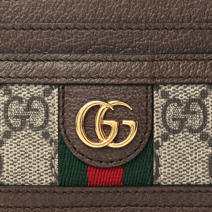 Gucci GG Supreme Monogram Ophidia Card Holder Brown 8 of 11