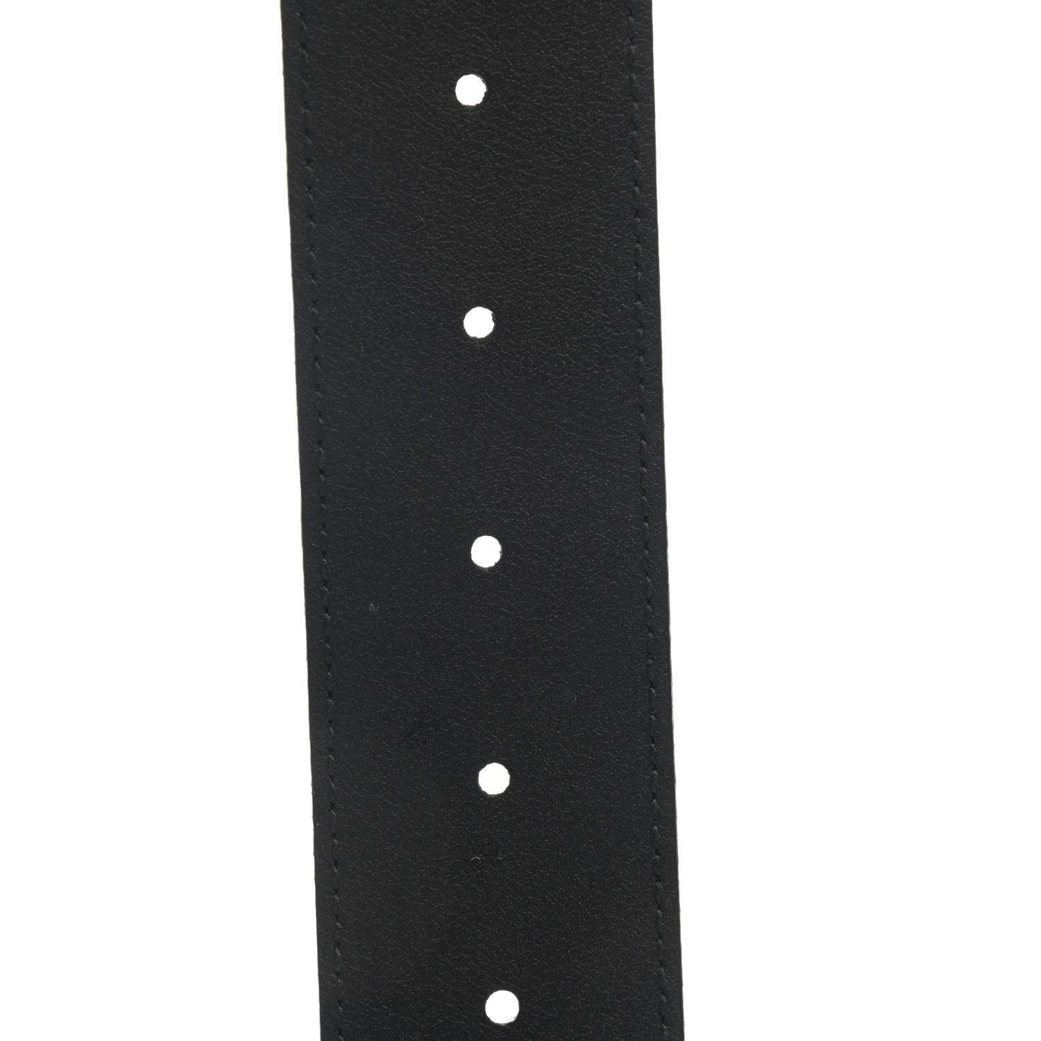 Gucci Moon Calfskin Pearl Double G 40mm Belt 80 32 Black Cream 4 of 6