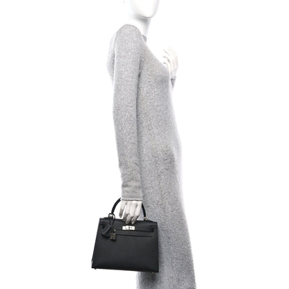 Hermes Epsom Kelly Sellier 25 Black 2 of 9