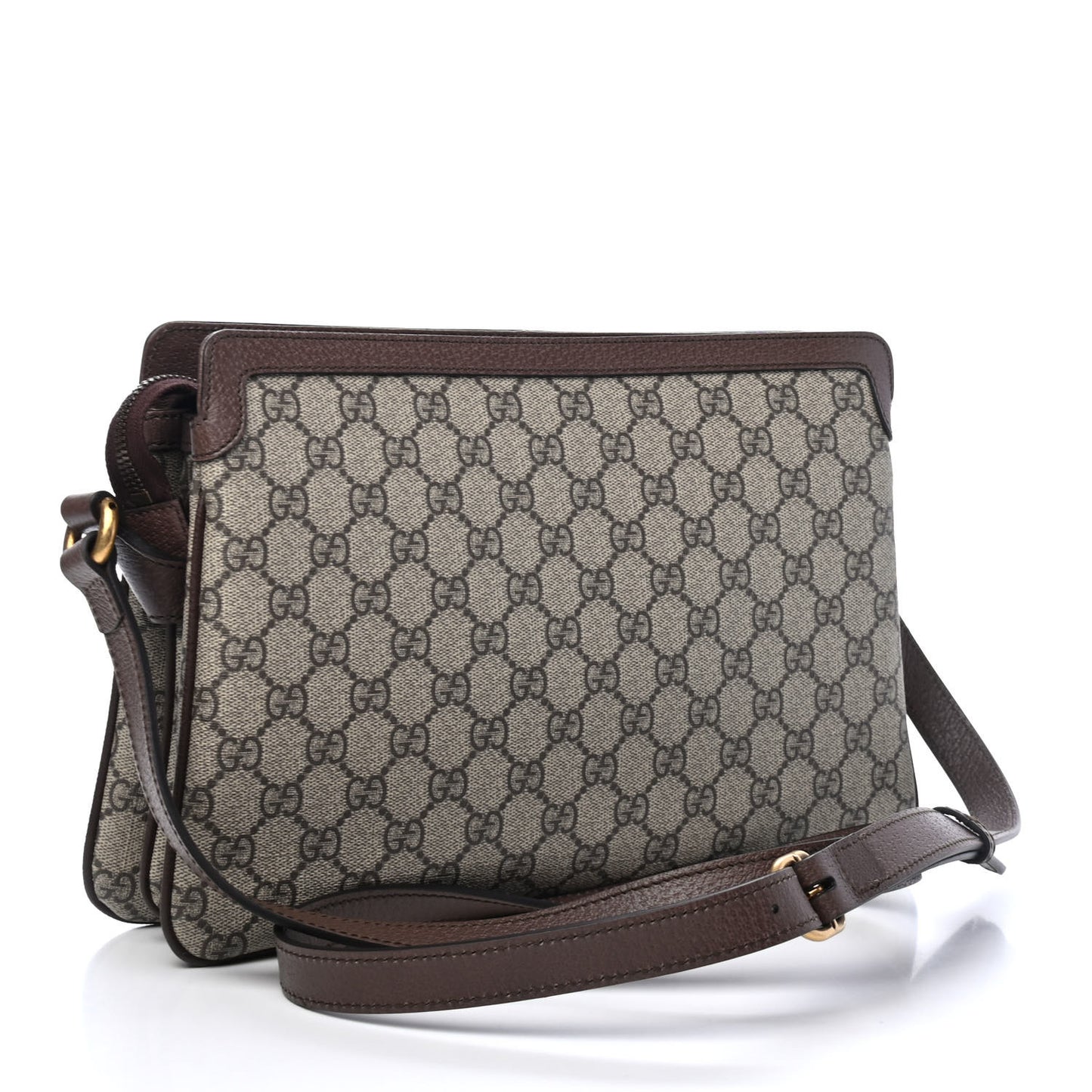 GG Supreme Monogram Web Medium Ophidia Shoulder Bag Beige New Acero