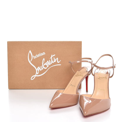 Christian Louboutin Patent Rivierina 85 Pumps 37.5 Nude 13 of 13