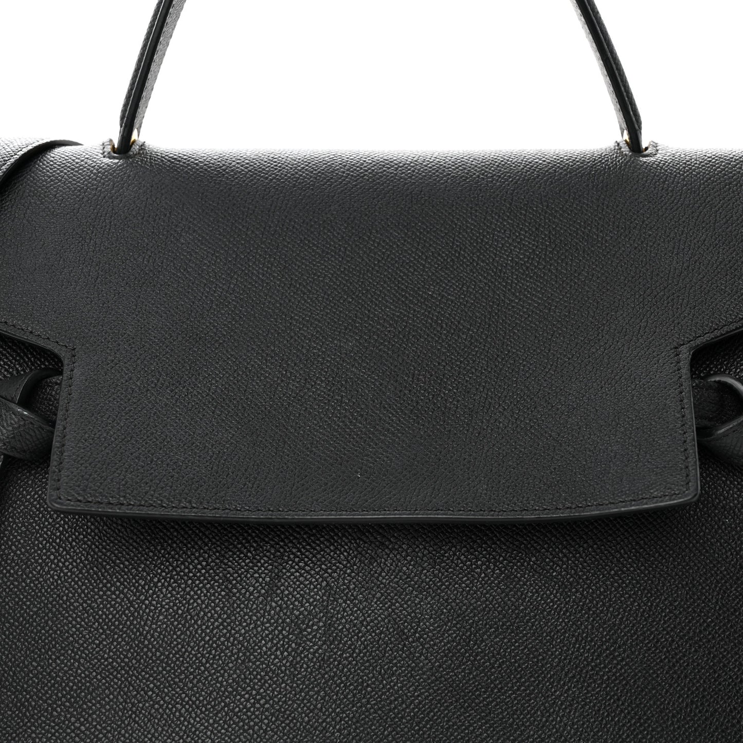 Grained Calfskin Mini Belt Bag Black