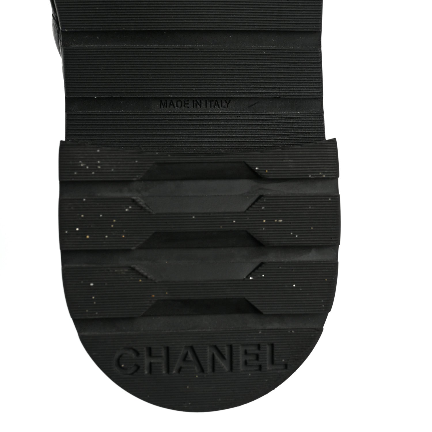 Chanel Lambskin Calfskin Quilted Lace Up Combat Boots 40.5 Black 6 of 7