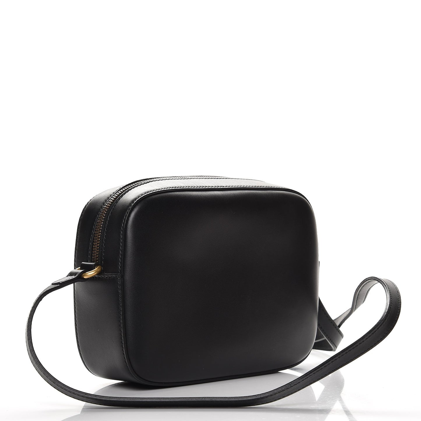 Calfskin Web Small Webby Bee Shoulder Bag Black