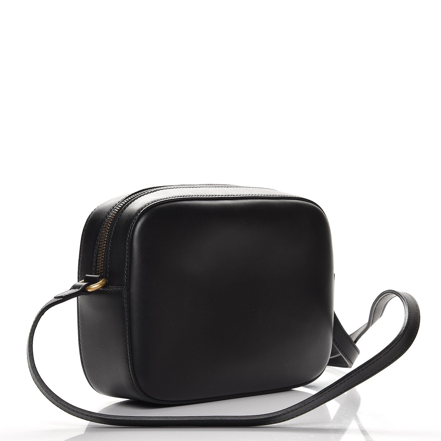 Gucci Calfskin Web Small Webby Bee Shoulder Bag Black 3 of 7
