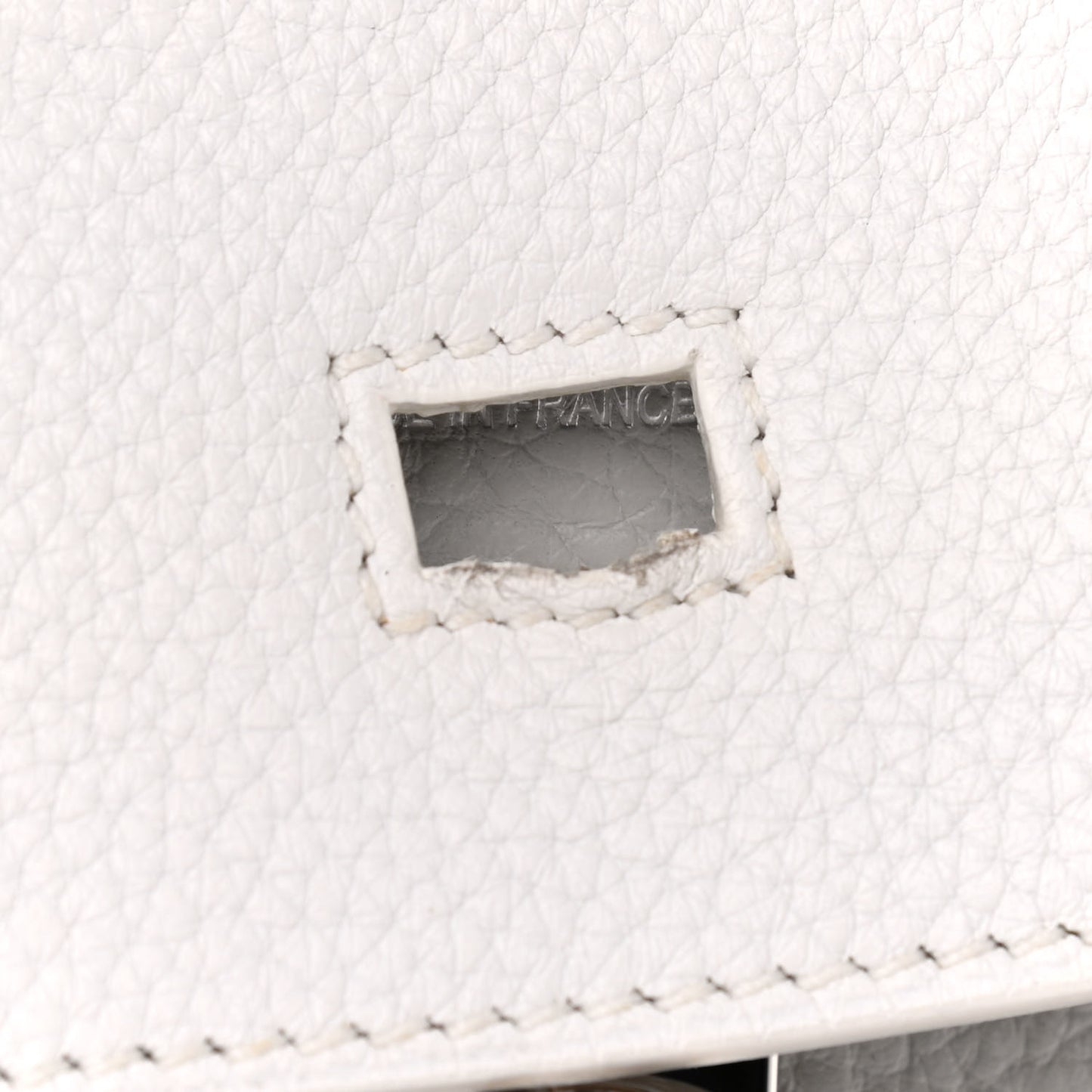Taurillon Clemence Lizard Club Birkin 35 Blanc Gris Perle Sanguine