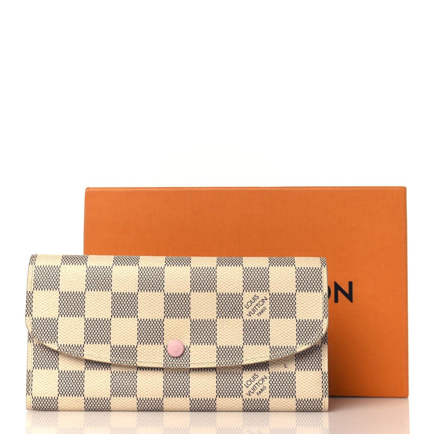 Damier Azur Emilie Wallet Rose Ballerine