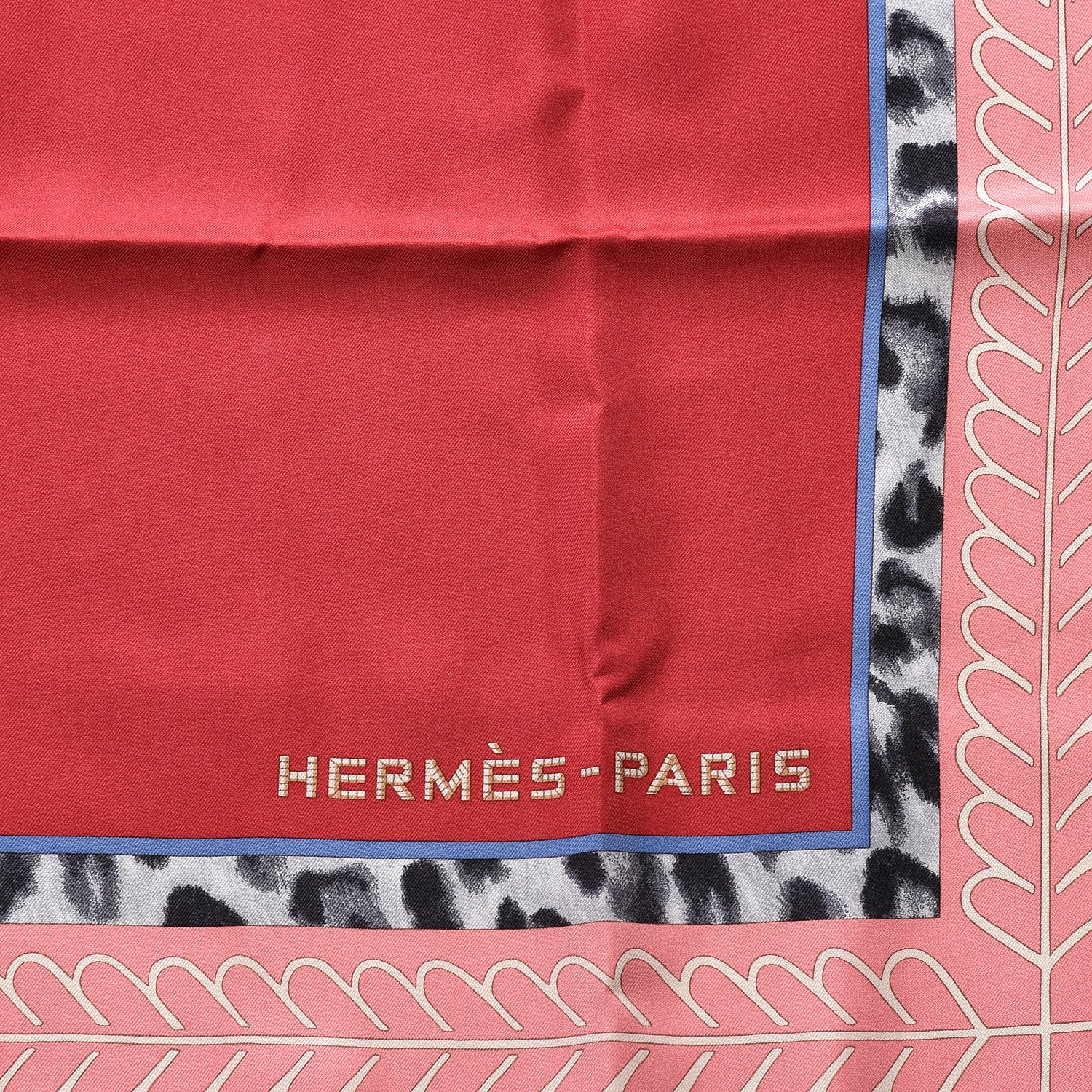 Hermes Silk Selle d'Officier En Grande Tenue Scarf 90 Framboise Corail Mordore 4 of 4