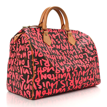 Louis Vuitton Monogram Graffiti Speedy 30 Fuchsia 3 of 11