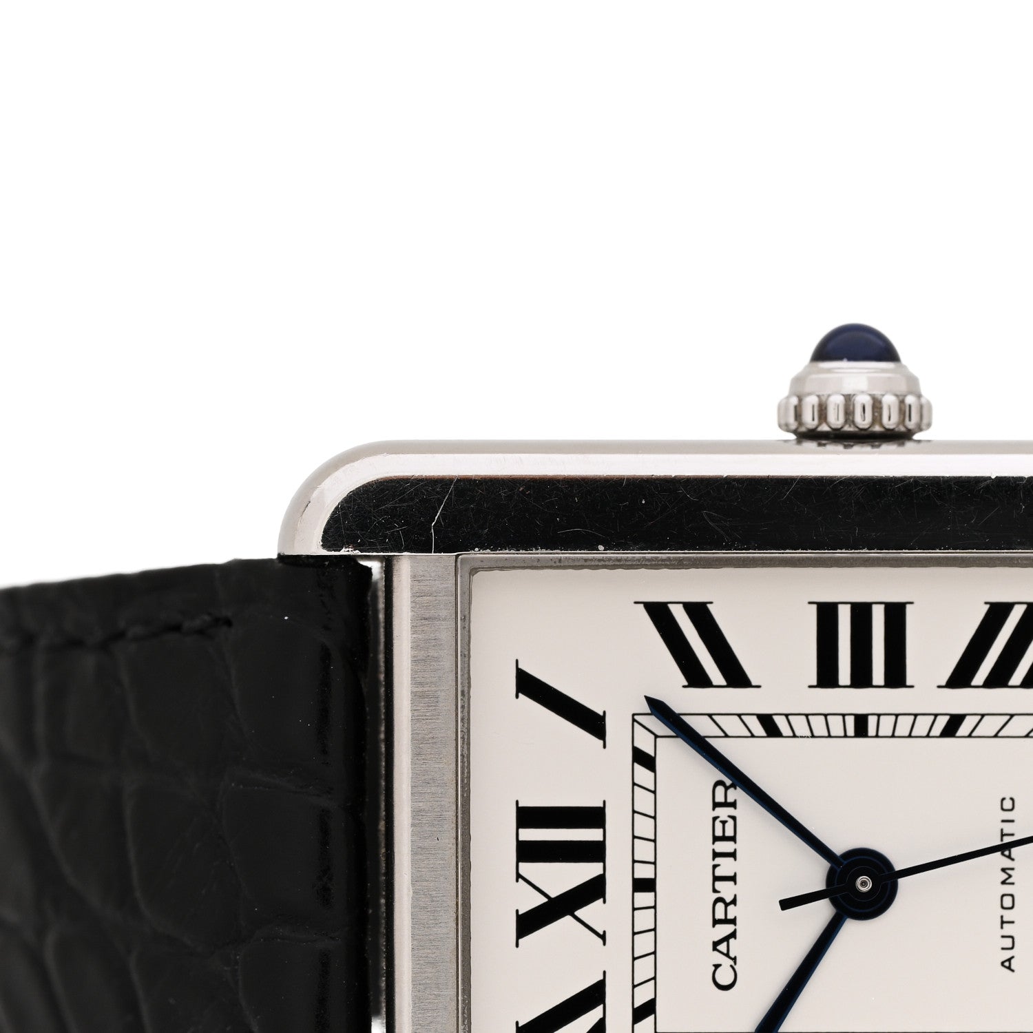 Cartier Stainless Steel Alligator 31mm Tank Solo Automatic Watch 5 of 6