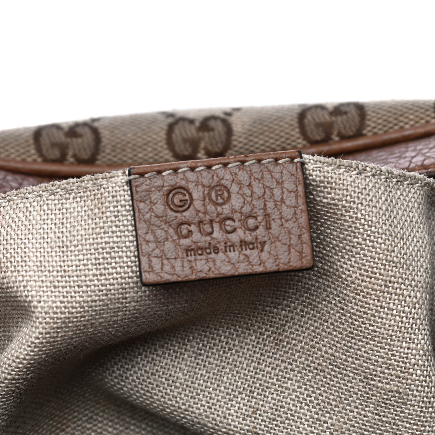 Monogram Mini Bree Messenger Bag Beige Tabacco