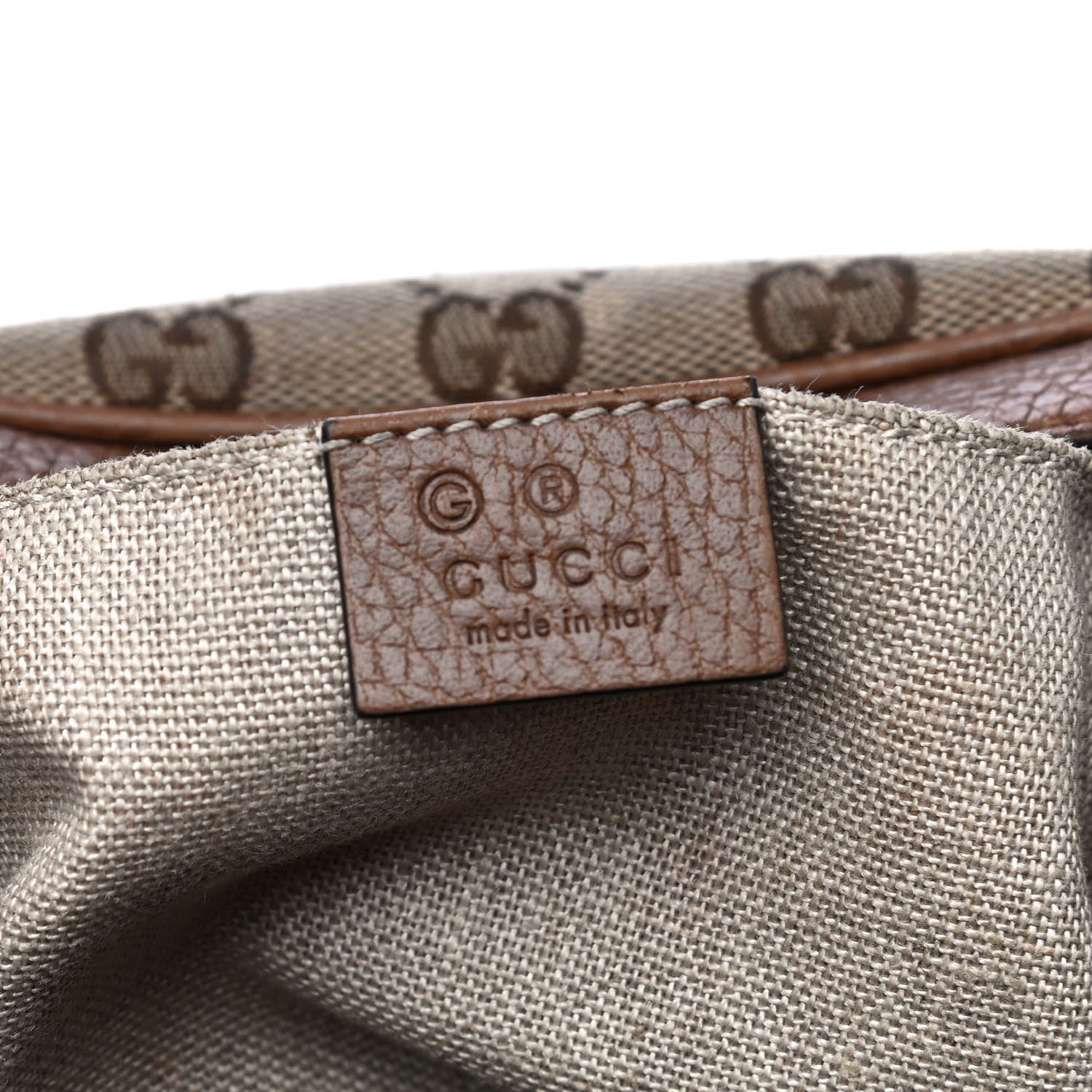Gucci Monogram Mini Bree Messenger Bag Beige Tabacco 6 of 14