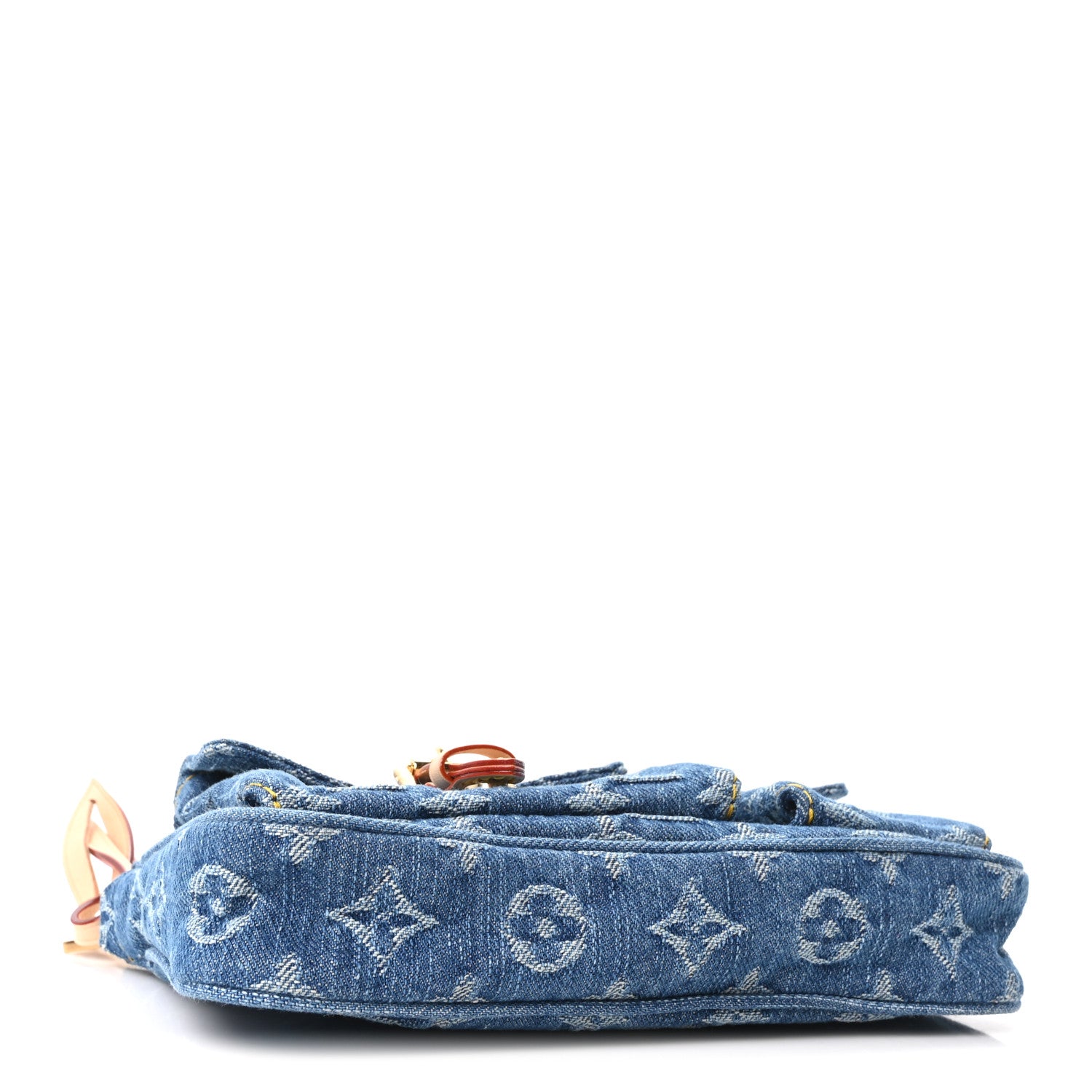 Louis Vuitton Monogram Denim Pochette Accessories Cargo Blue 4 of 9