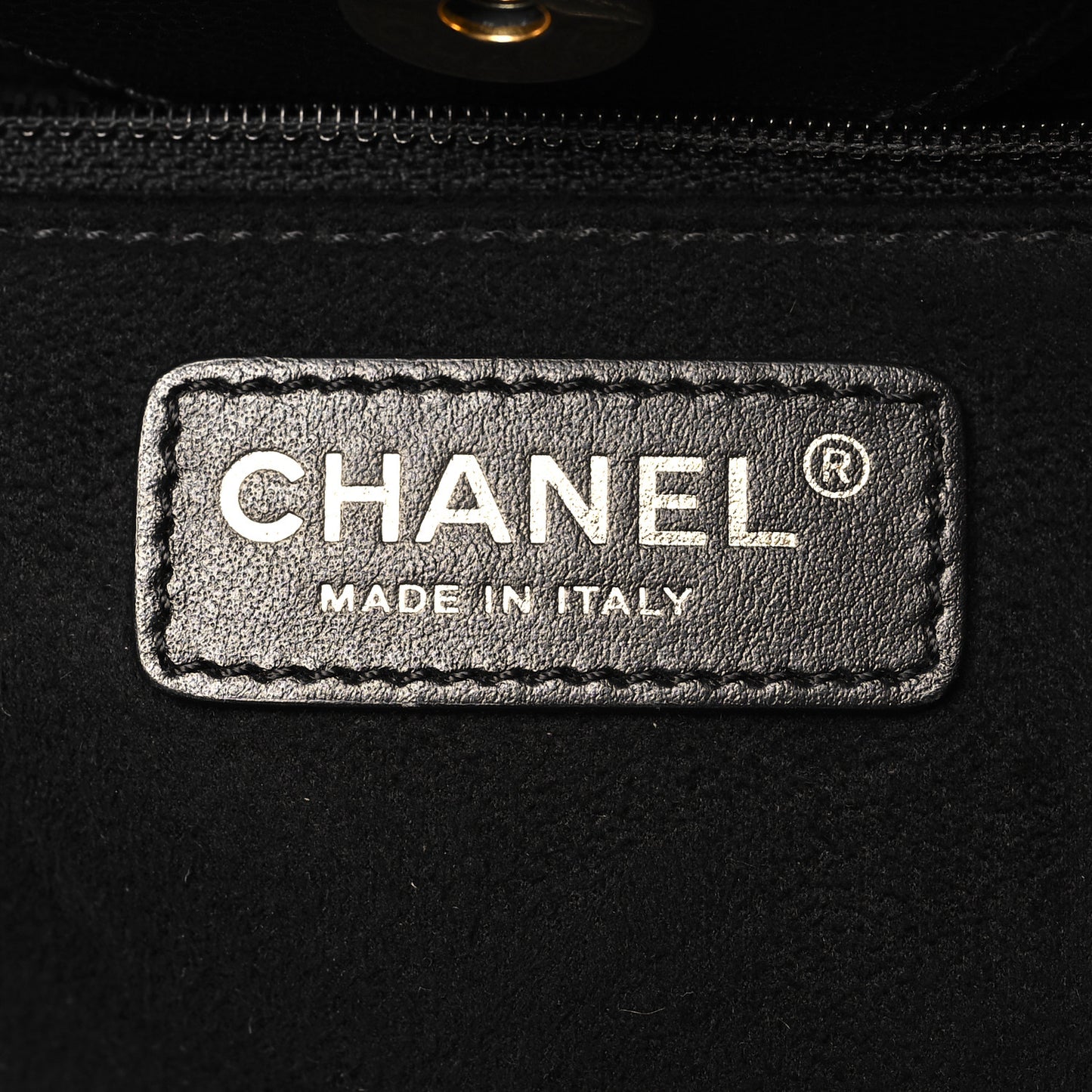 Caviar Small Studded Deauville Tote Black