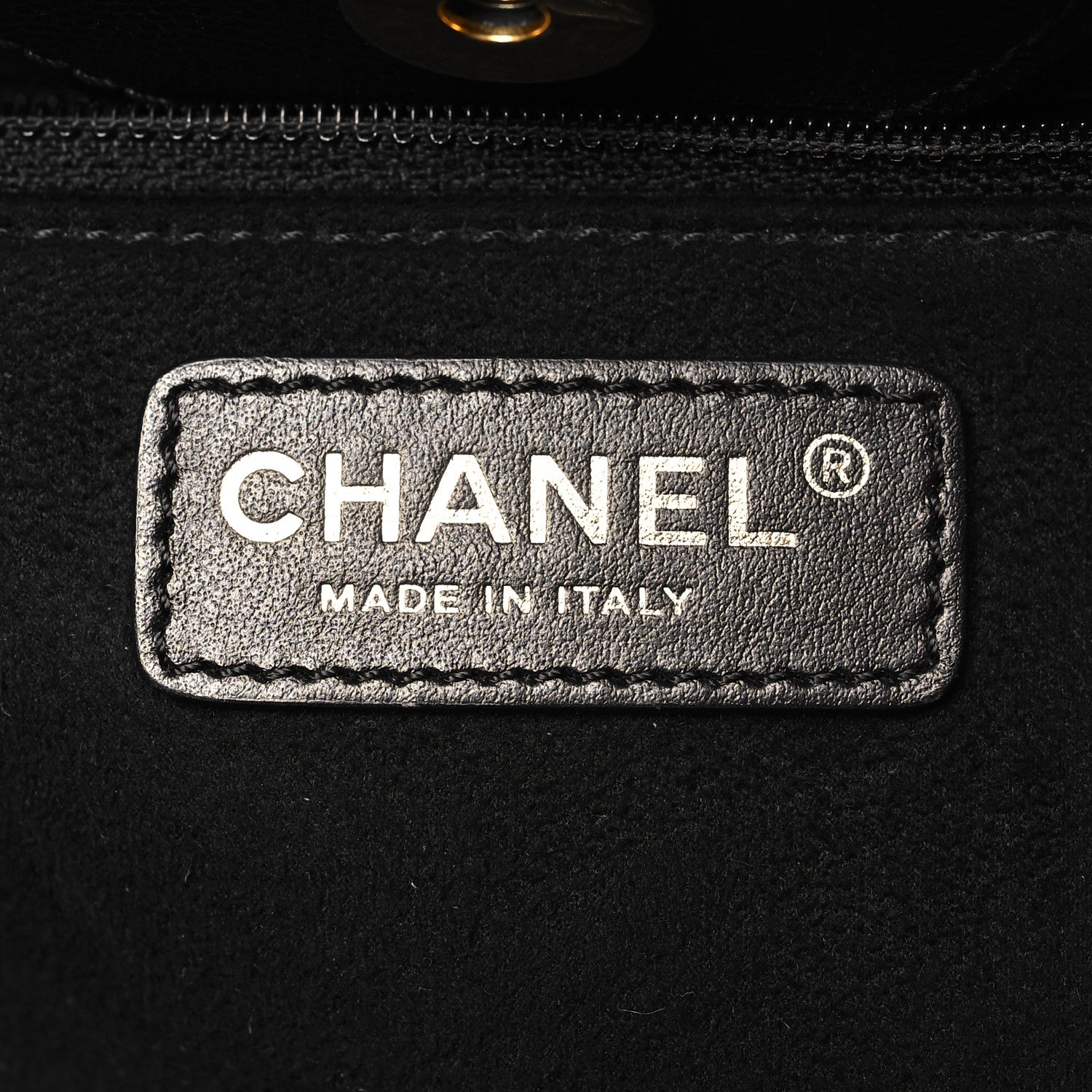 Chanel Caviar Small Studded Deauville Tote Black 6 of 10