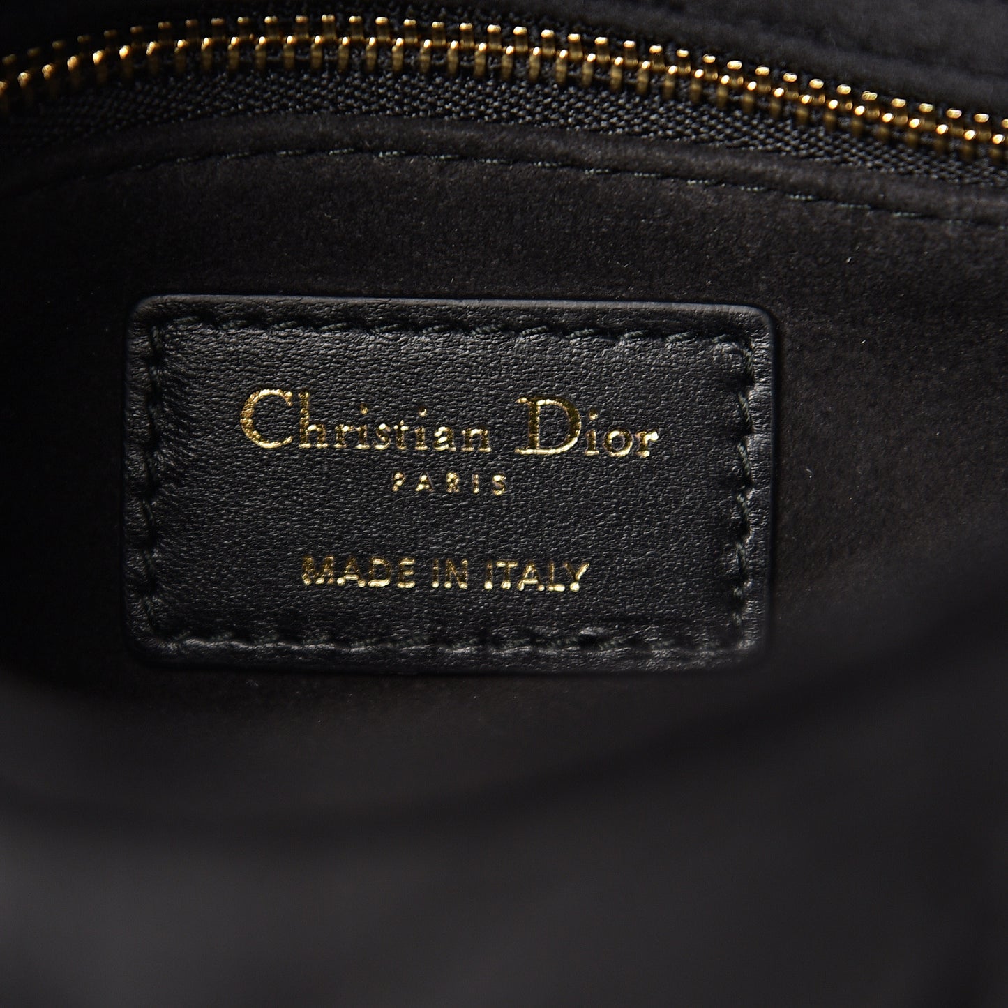 Velvet Mini Lady Dior Black