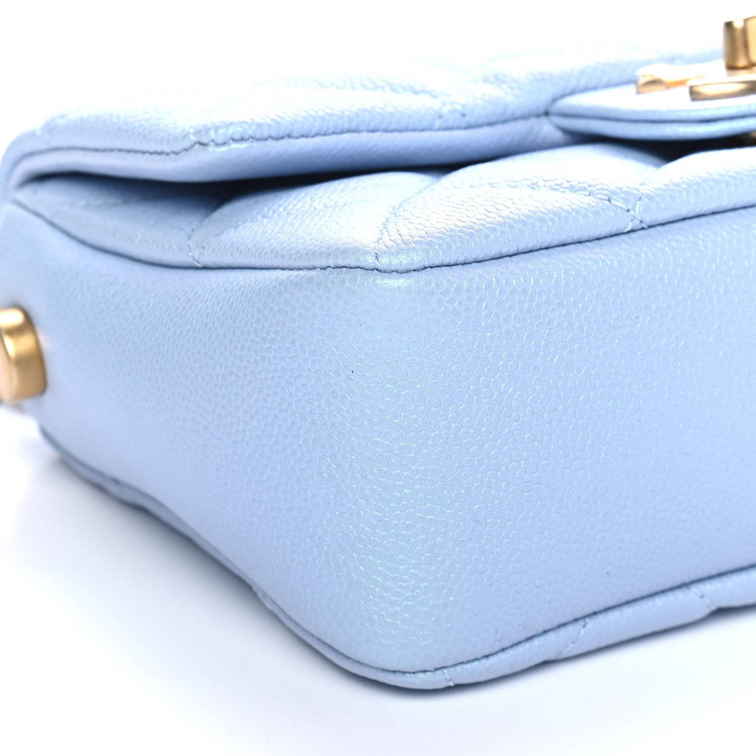 Chanel Iridescent Caviar Quilted Mini My Perfect Flap Light Blue 8 of 9