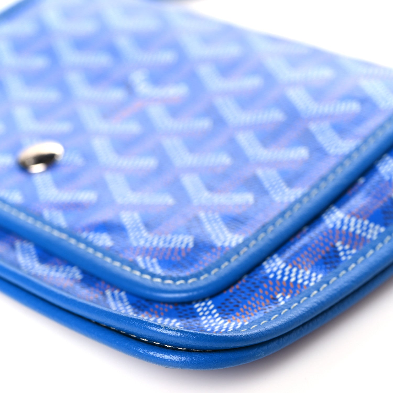 Goyard Goyardine Plumet Wallet Clutch Sky Blue 8 of 8
