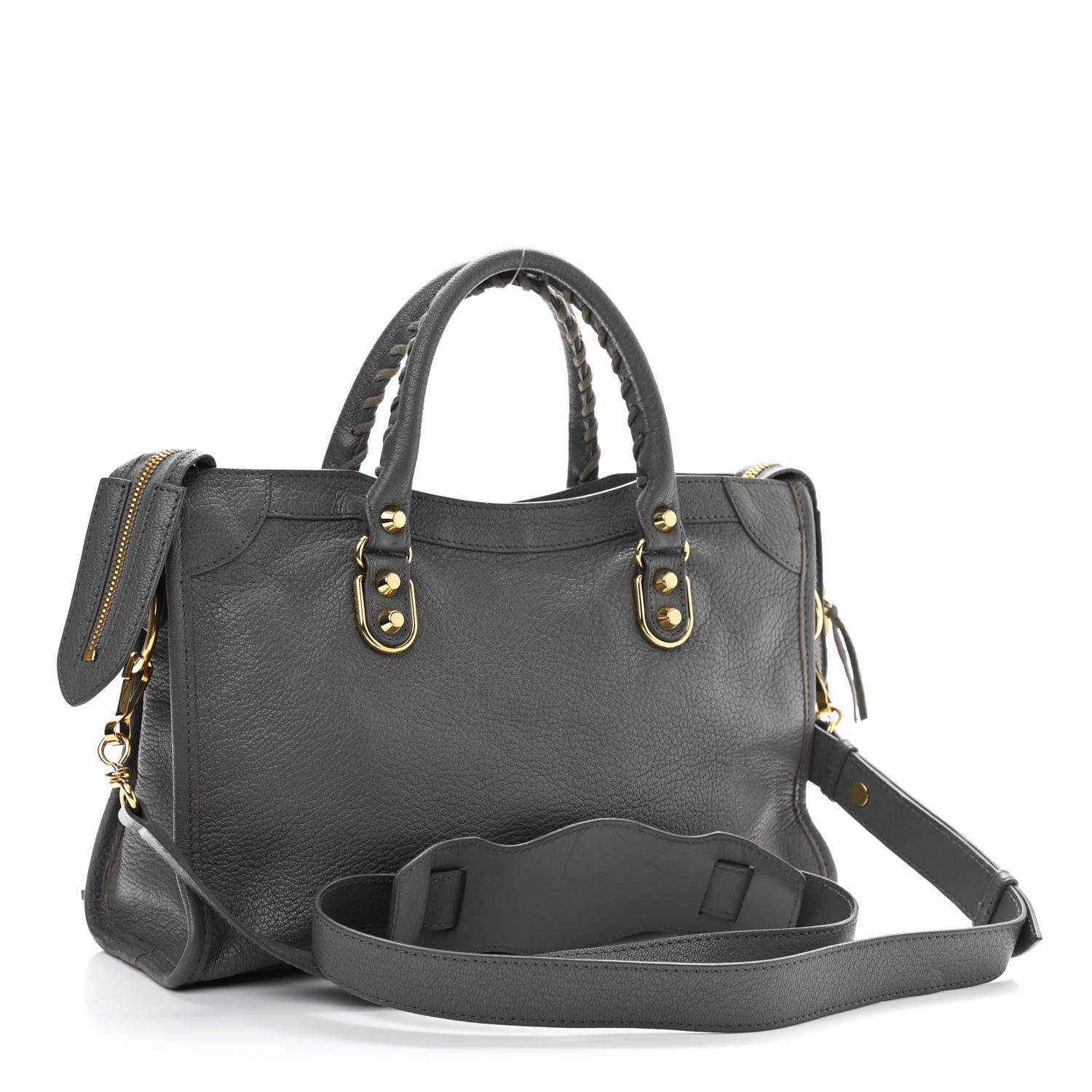 Balenciaga Chevre Gold Metallic Edge Hardware S City Gris Acier 3 of 11