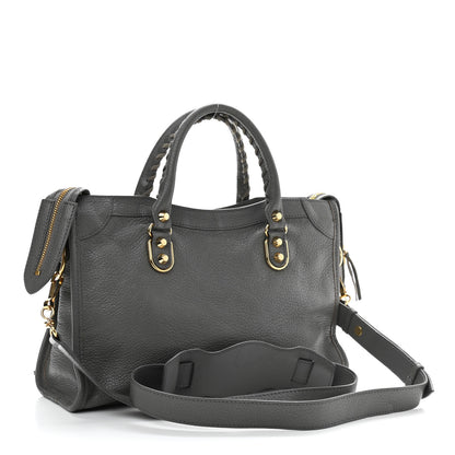 Balenciaga Chevre Gold Metallic Edge Hardware S City Gris Acier 3 of 11