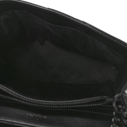 Saint Laurent Calfskin Y Quilted Monogram Monochrome Medium Loulou Chain Satchel Black 5 of 9
