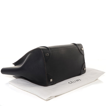 Celine Drummed Calfskin Mini Luggage Black 4 of 9