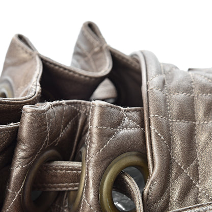 Christian Dior Lambskin Cannage Drawstring Bag Bronze 20 of 22