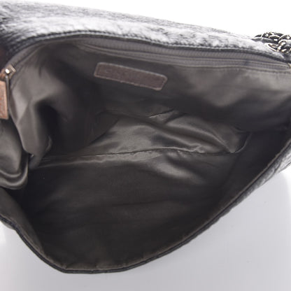 Chanel Crackled Calfskin Quilted Large Flap Black 6 of 8