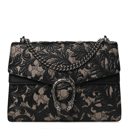 Gucci GG Supreme Monogram Arabesque Medium Dionysus Shoulder Bag Black 1 of 13