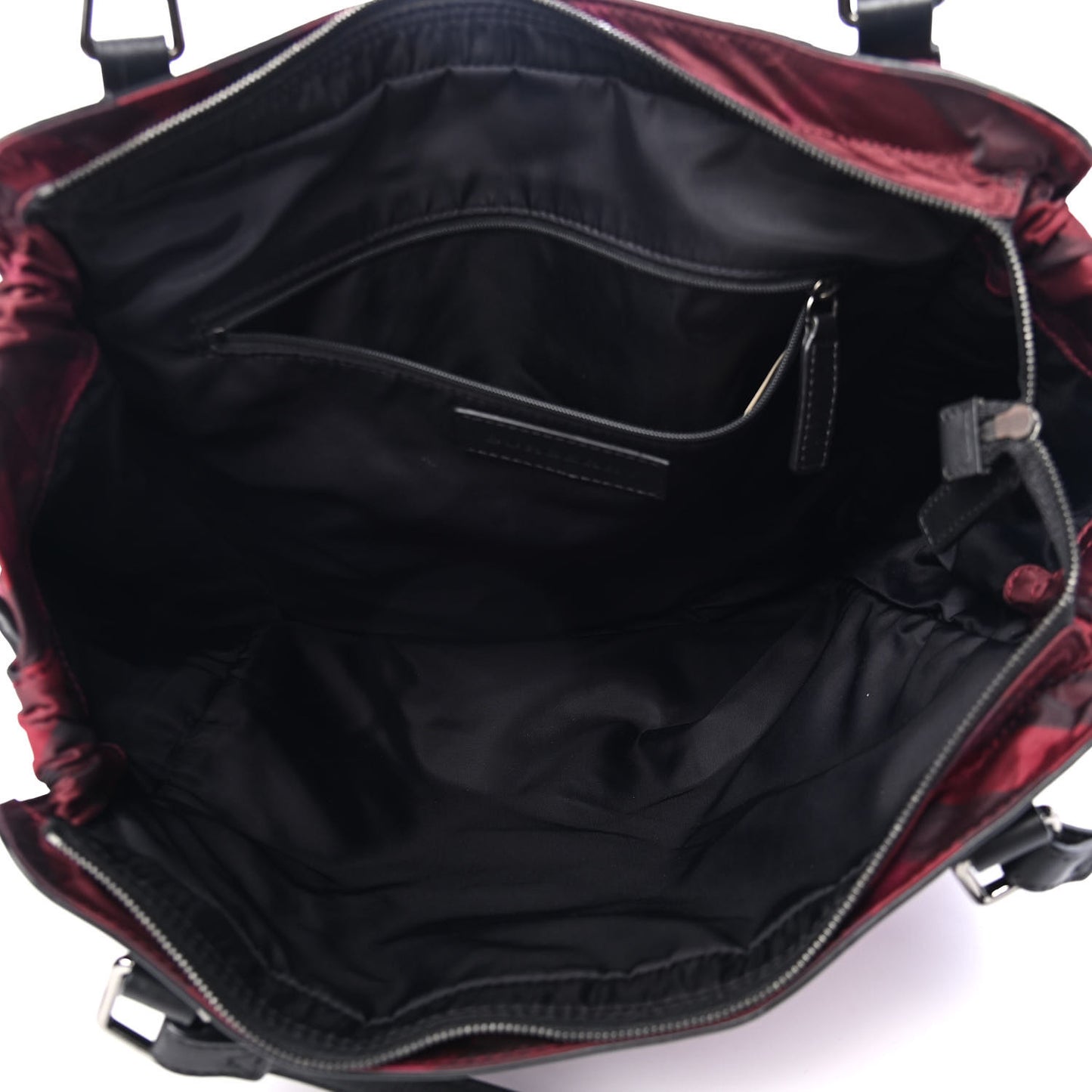 Nylon Check Small Buckleigh Packable Tote