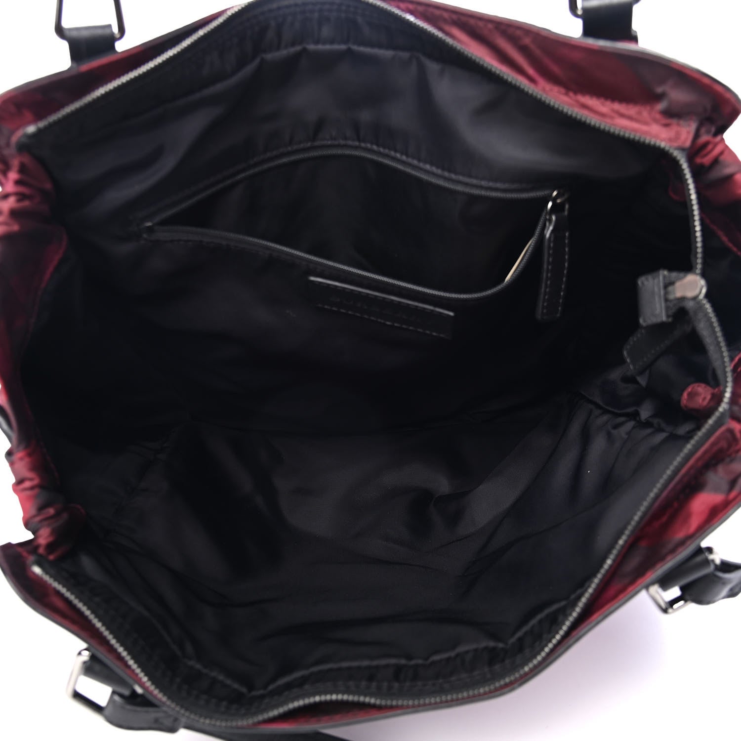 Burberry Nylon Check Small Buckleigh Packable Tote 4 of 4