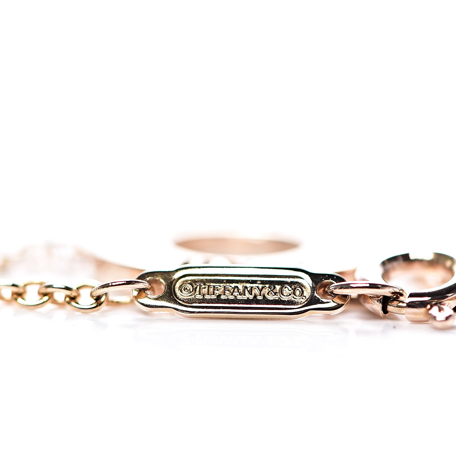 Tiffany 18K Rose Gold Diamond Atlas Pierced Bracelet 3 of 5