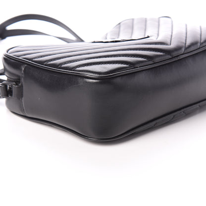 Saint Laurent Calfskin Matelasse Monogram Lou Camera Bag Black 7 of 8