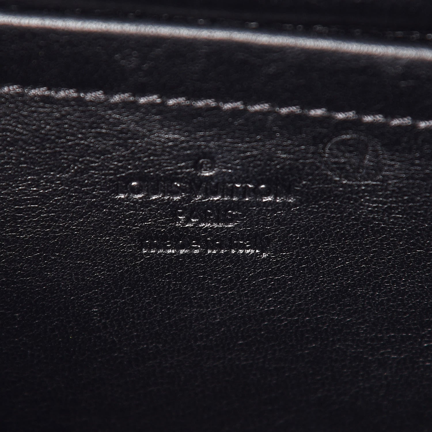 Louis Vuitton Lambskin Malletage Pochette Flap Black 8 of 12