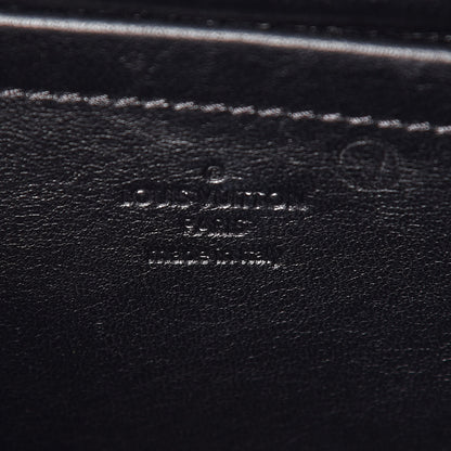 Louis Vuitton Lambskin Malletage Pochette Flap Black 8 of 12