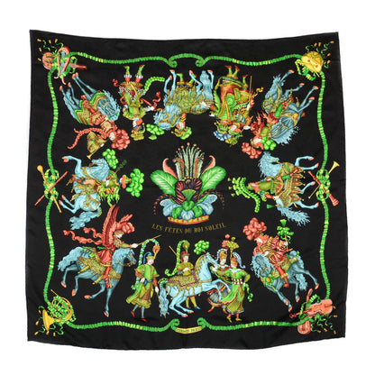 Hermes Silk Jacquard Les Fetes Du Roi Soleil Scarf 90 2 of 6