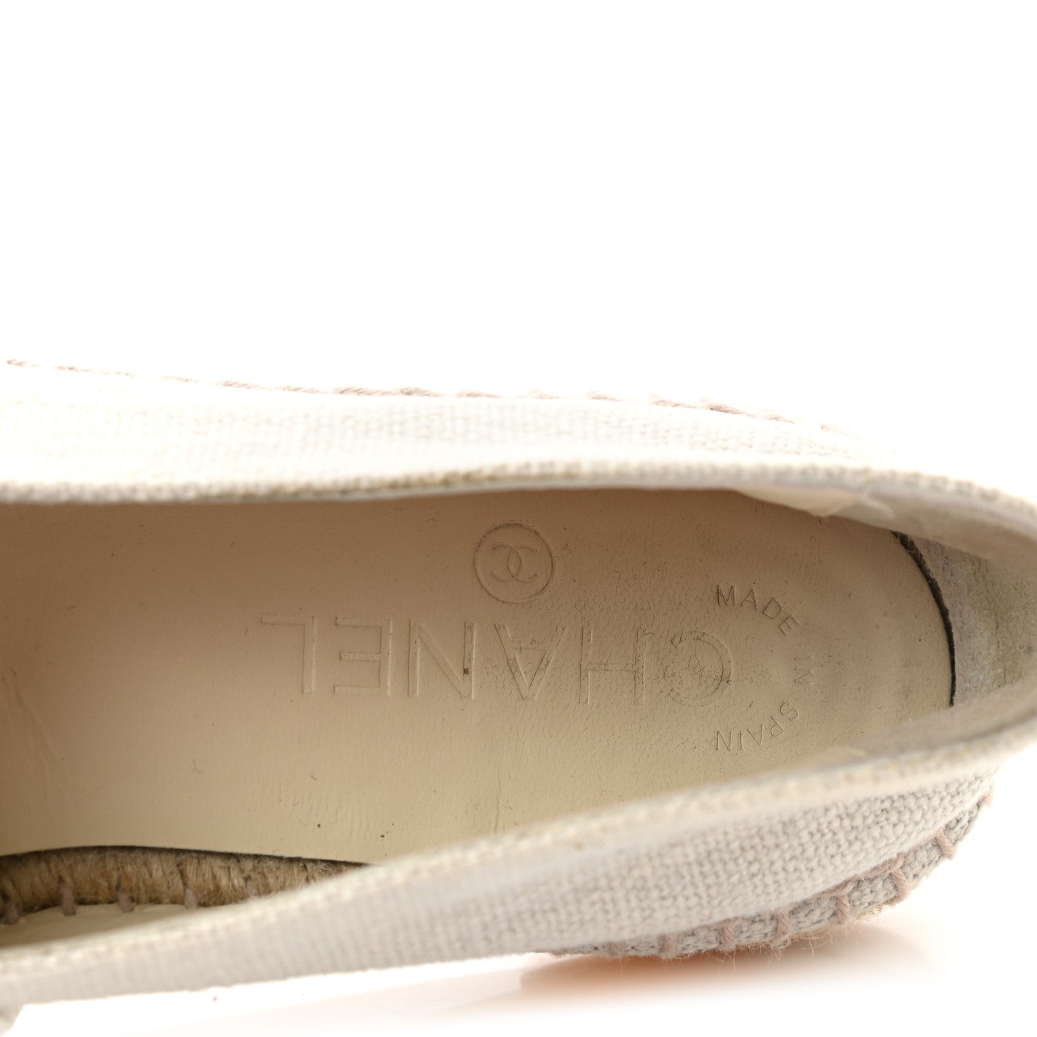 Chanel Linen CC Espadrilles 40 Beige Black 8 of 9