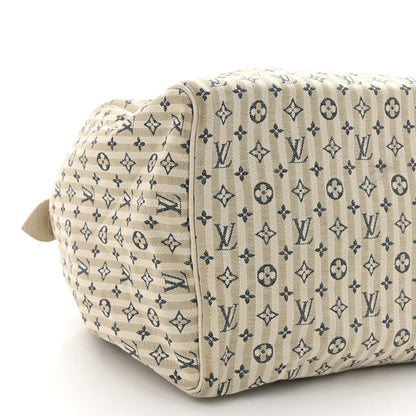 Louis Vuitton Mini Lin Croisette Speedy 30 Blue 9 of 15