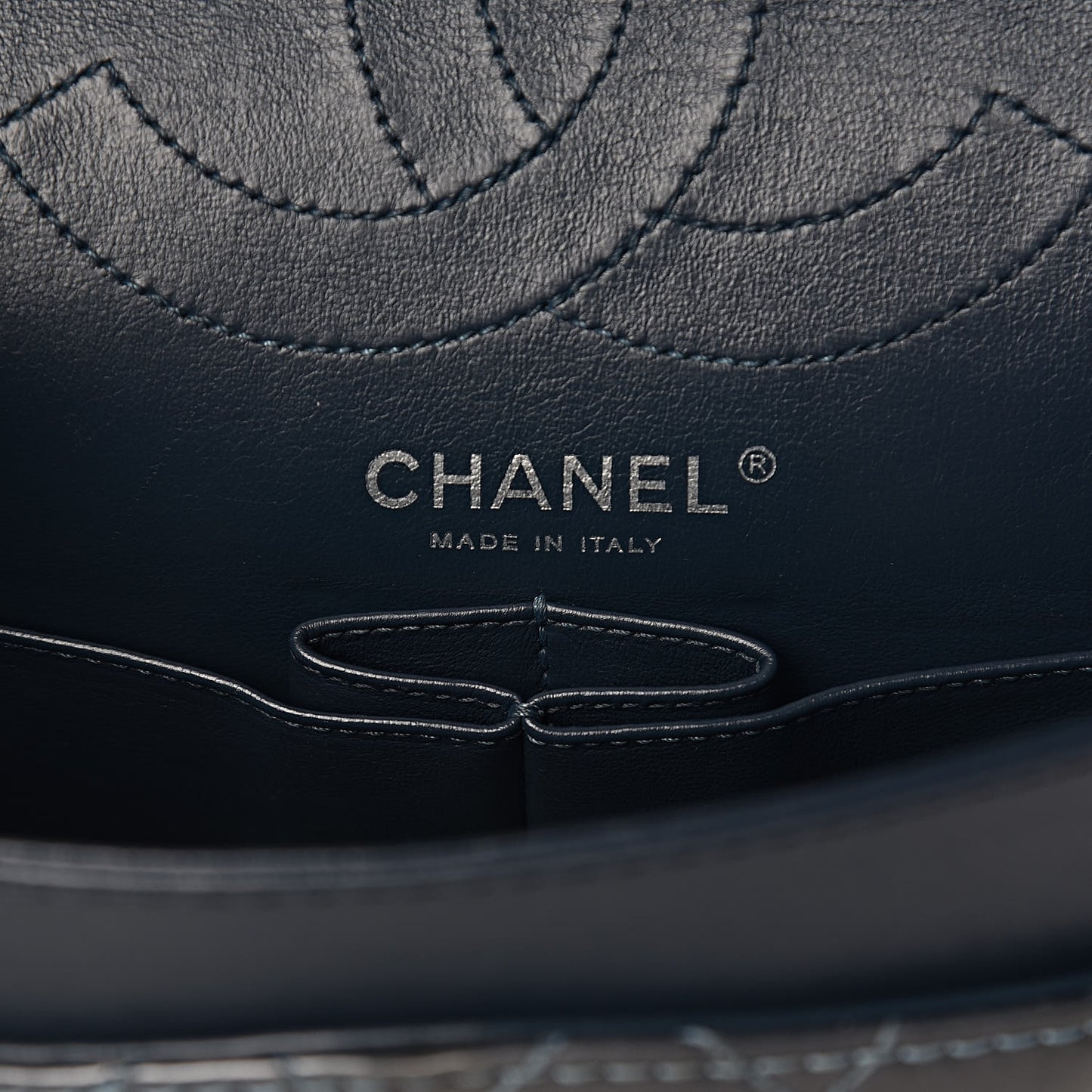 Patent Quilted 2.55 Reissue 225 Flap Blue