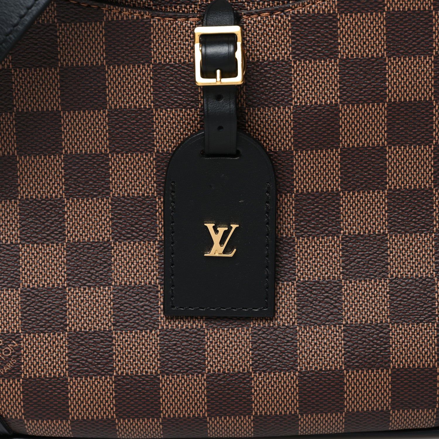 Louis Vuitton Damier Ebene Odeon PM Black 7 of 9